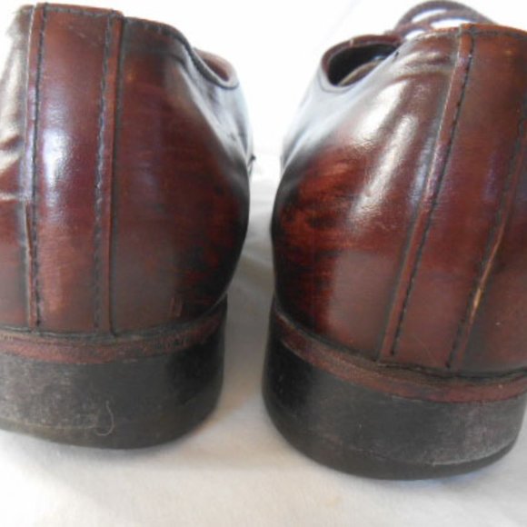 Nunn Bush Men's Black Oxford Dress Shoes, Size 9 D, Brown Leather lace-ups - Picture 5 of 8